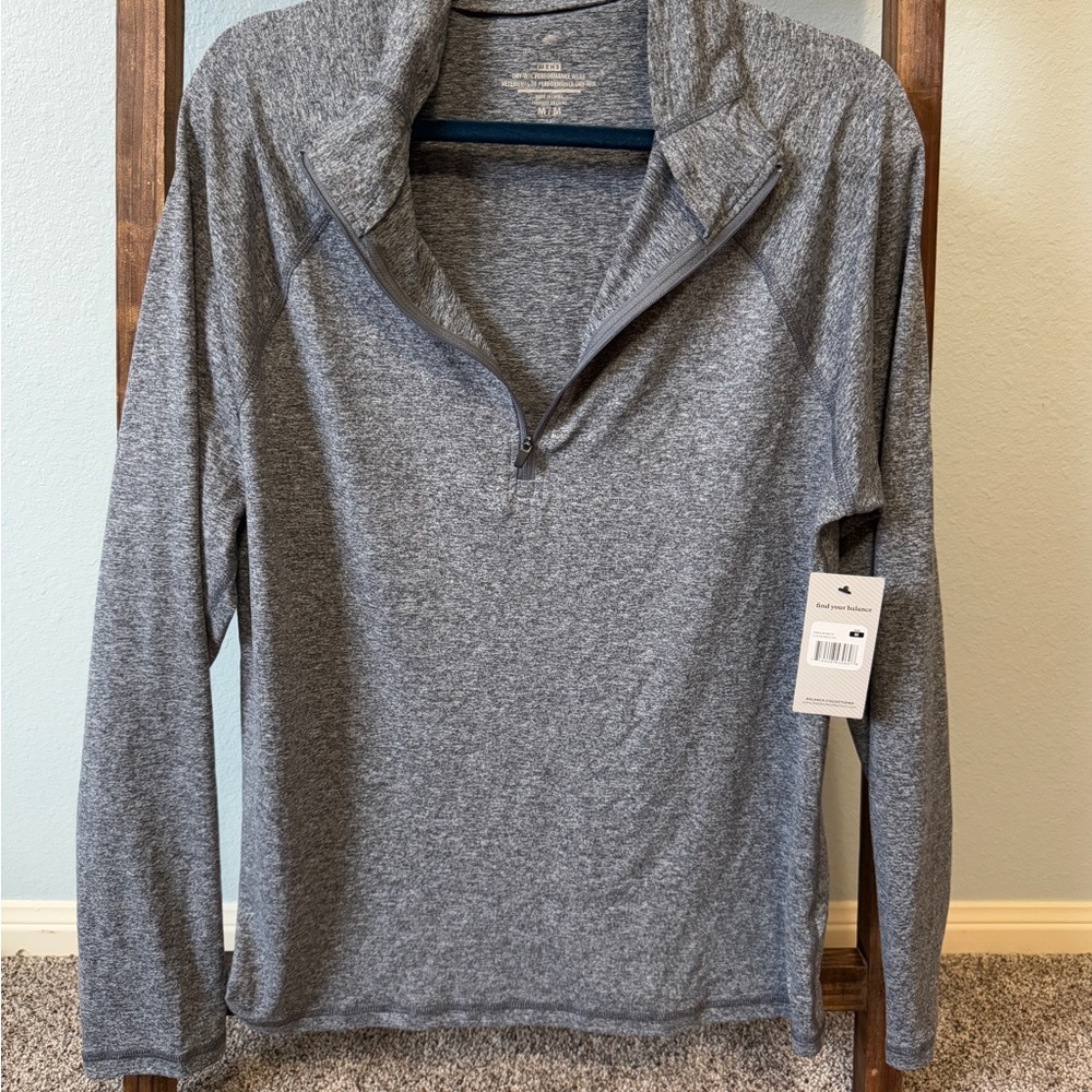 Balance Collection Heather Blue-Gray  Dry Wik Performance Pullover